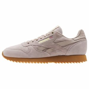 Adidasy Męskie Reebok Classic Leather Montana Cans Szare/Żółte PL 61ILBDE